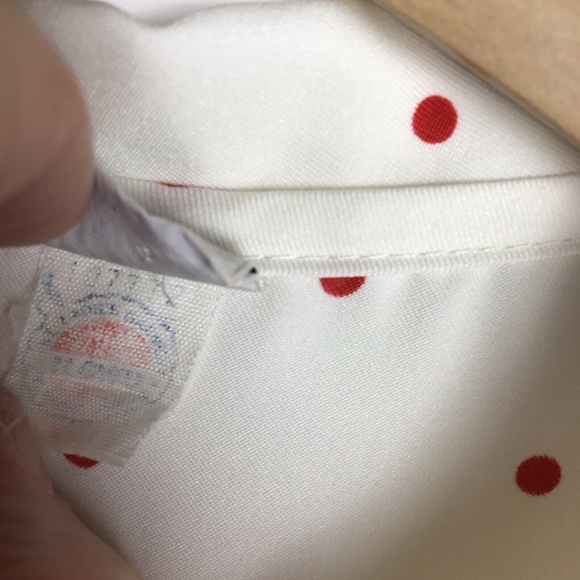 VTG 1960s Girls Benco Togs Polka Dot Pleated Dress - Picture 6 of 6